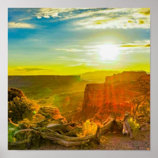 Canyon lands Nationaal Park Moab Utah Poster (Voorkant)