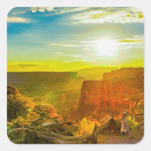 Canyon lands Nationaal Park Moab Utah Vierkante Sticker