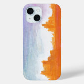 Canyon Landscape Oranje blauw Abstract schilderkun Case-Mate iPhone Case (Achterkant)