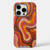Canyon Layers: Abstracte Impasto Case-Mate iPhone Case (Achterkant)