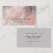 Canyon Modern Abstracte penseelstreken Visitekaartje (Voorkant / Achterkant)