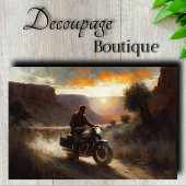 Canyon Motorfiets Reis Decoupage Tissuepapier