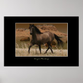 CANYON MUSTANG Horse Conservation Art Print (Voorkant)