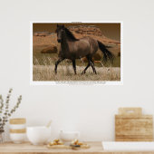 CANYON MUSTANG Horse Conservation Art Print (Keuken)