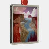 Canyon Ocean Landscape Metalen Ornament (Rechts)