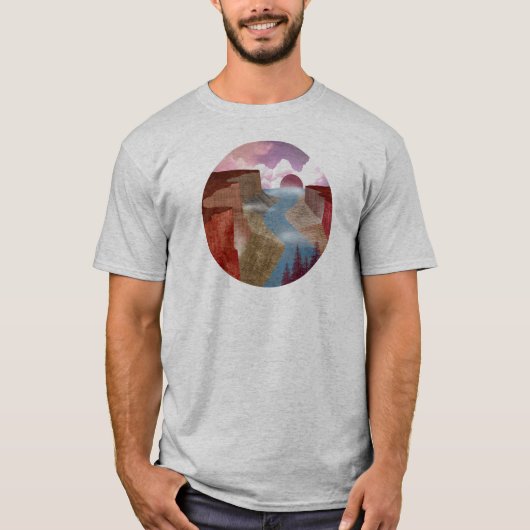 Canyon Ocean Landscape T-shirt (Voorkant)