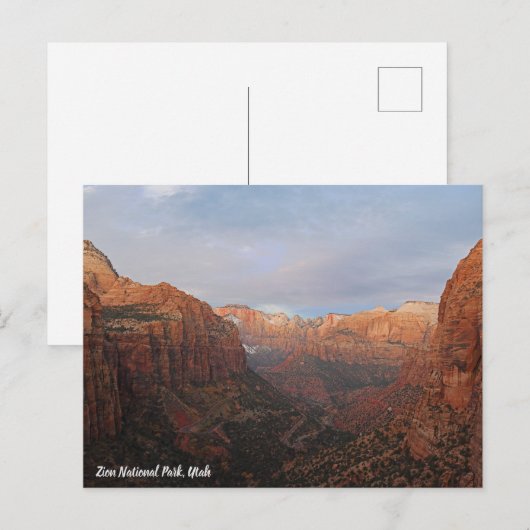 Canyon Overlook Zion National Park, Utah Briefkaart (Voorkant / Achterkant)