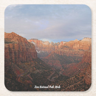 Canyon Overlook Zion National Park, Utah Kartonnen Onderzetters