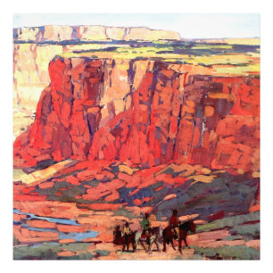 “Canyon Riders” western kunst van Edgar Payne Foto Afdruk