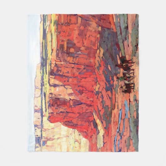 "Canyon Riders" Westerne kunst van Edgar Payne Fleece Deken (Voorkant)