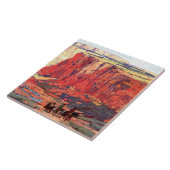 "Canyon Riders" Westerne kunst van Edgar Payne Tegeltje (Zijkant)