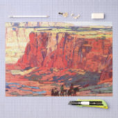 "Canyon Riders" Westerne kunst van Edgar Payne Tissuepapier (Craft)