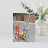 Canyon Road Artist Stoel, Santa Fe Briefkaart (Staand voorkant)