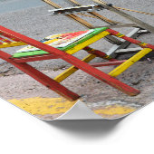 Canyon Road Artist Stoel, Santa Fe Poster (Hoek)