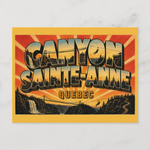 Canyon Sainte-Anne Quebec Natuurwonder Briefkaart