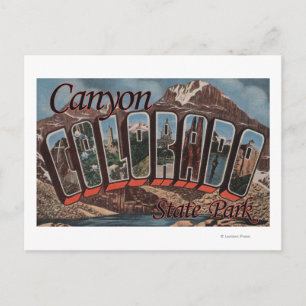 Canyon State Park, Colorado - Large Letter Scene Briefkaart