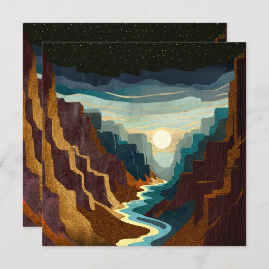 Canyon Sunset Landschap (Voorkant / Achterkant)