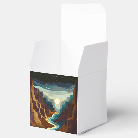 Canyon Sunset Landschap Bedankdoosjes (Geopend)