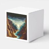 Canyon Sunset Landschap Bedankdoosjes (Achterkant)