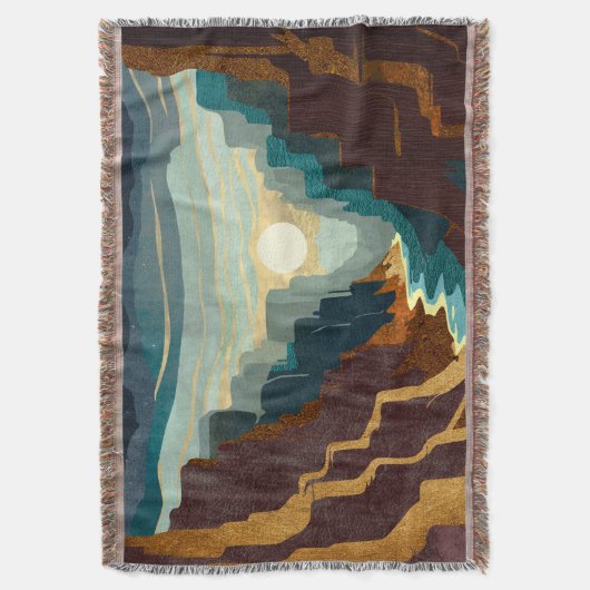 Canyon Sunset Landschap Deken (Voorkant Verticaal)