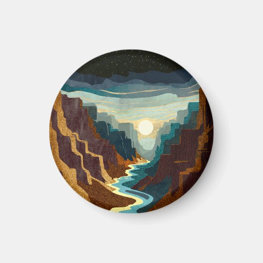 Canyon Sunset Landschap Magneet (Voorkant)