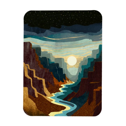 Canyon Sunset Landschap Magneet (Verticaal)