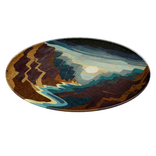 Canyon Sunset Landschap Snijplank (Hoek)