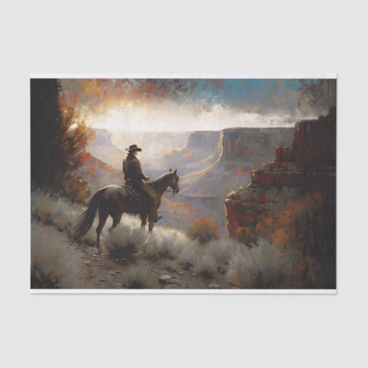 Canyon Trail Rider Decoupage Tissuepapier (Voorkant)