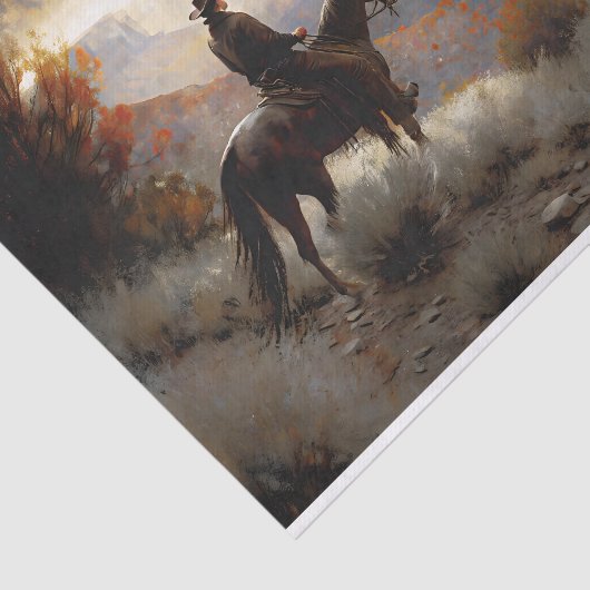 Canyon Trail Rider Decoupage Tissuepapier (Detail)