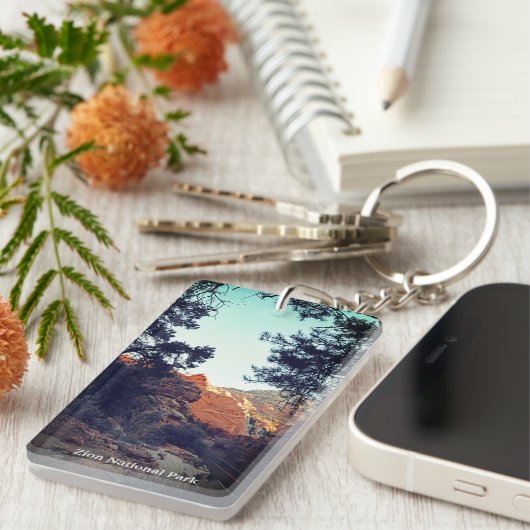 Canyon Trail Zion National Park, Utah sleutelhange Sleutelhanger (Voorkant Rechts)