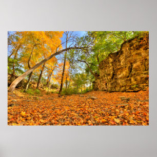 Canyon uit India in Herfst, Columbus, Ohio Poster