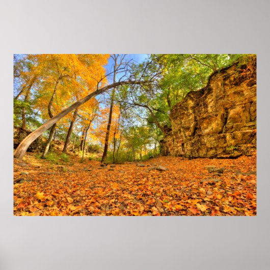 Canyon uit India in Herfst, Columbus, Ohio Poster (Voorkant)
