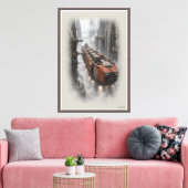 Canyon Vrachtschip Canvas Afdruk (Insitu (Woonkamer))