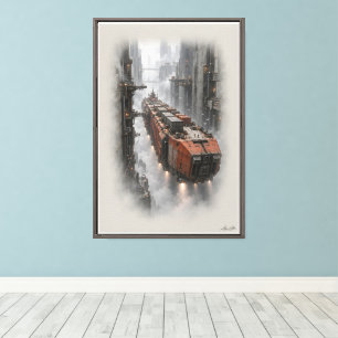 Canyon Vrachtschip Canvas Afdruk