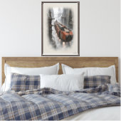 Canyon Vrachtschip Canvas Afdruk (Insitu (Slaapkamer))