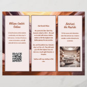 Canyon Walls Natuur Zakelijke Gevouwen Brochure (Achterkant)