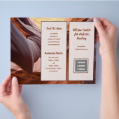 Canyon Walls Natuur Zakelijke Gevouwen Brochure (Hand)