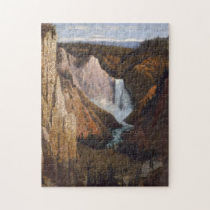 Canyon Waterfall Natuur Scene Puzzle Legpuzzel