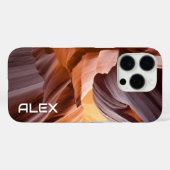 Canyon Wave Zandsteen Patroon Aardse Tonen Case-Mate iPhone Case (Achterkant (horizontaal))