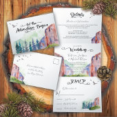 Canyon Wedding Tri-Fold Uitnodiging