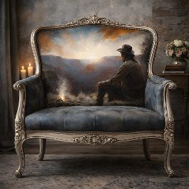 Canyon Zonsondergang Cowboy Decoupage Tissuepapier