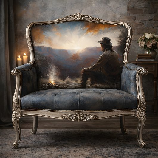 Canyon Zonsondergang Cowboy Decoupage Tissuepapier
