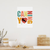 Canyoneering I Love Canyoning Rappelling Lover Poster (Keuken)