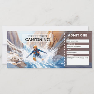 Canyoning cadeaubon kaart