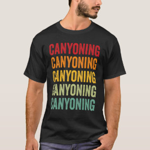 Canyoning Hobbyist Regenboogontwerp T-shirt