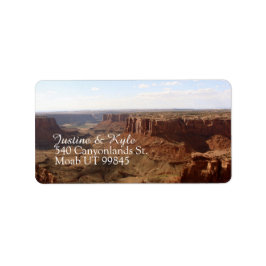 Canyonlands Couple Adreslabel Etiket