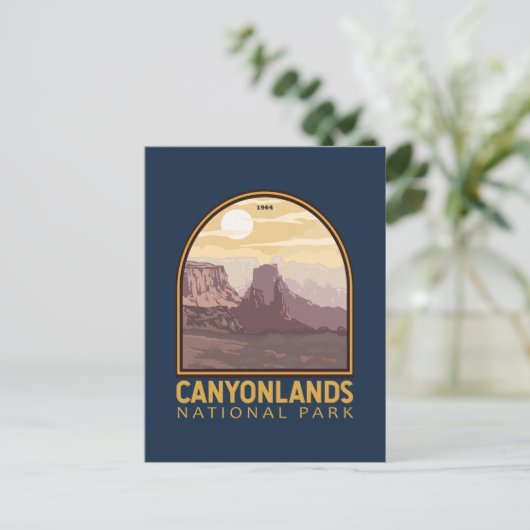 Canyonlands Nationaal Park Emblem Briefkaart (Staand voorkant)