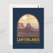 Canyonlands Nationaal Park  Emblem Briefkaart (Voorkant / Achterkant)