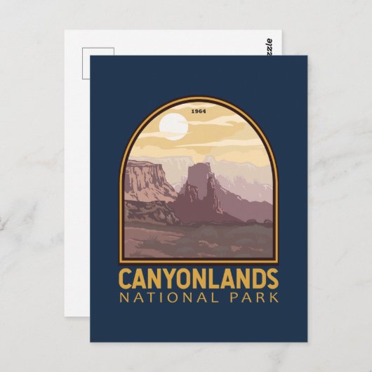 Canyonlands Nationaal Park  Emblem Briefkaart (Voorkant / Achterkant)