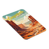 Canyonlands Nationaal Park Illustratie Retro Magneet (Rechterzijde)